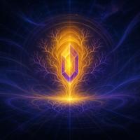 Amber crystal radiating neural energy