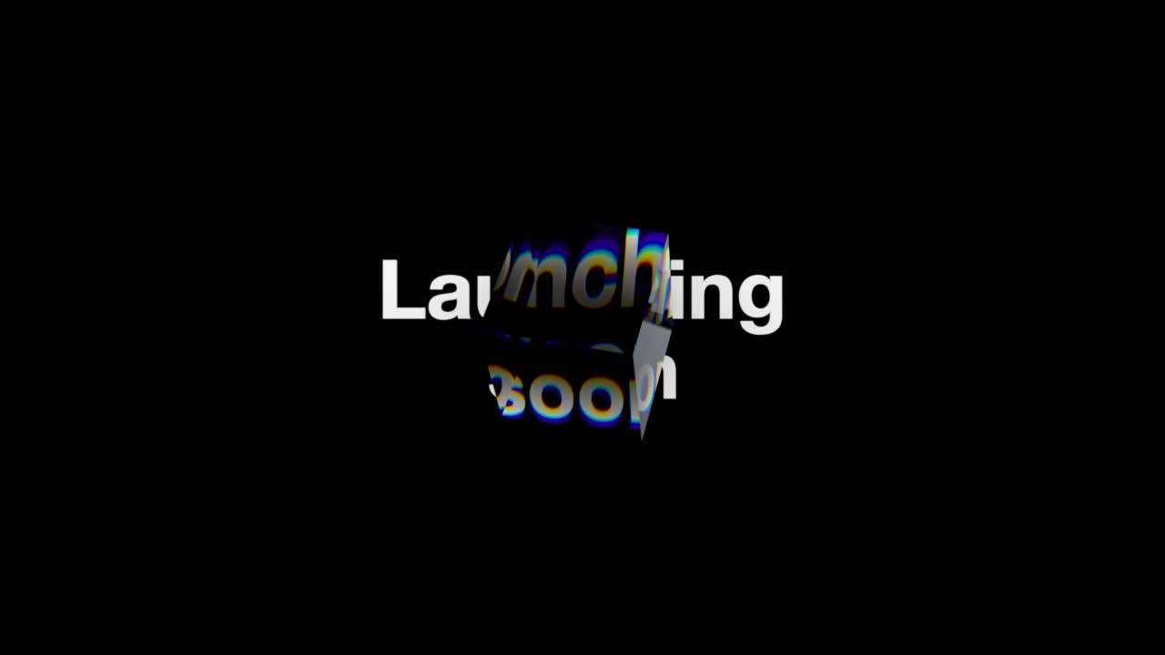 Launching soon cube visual